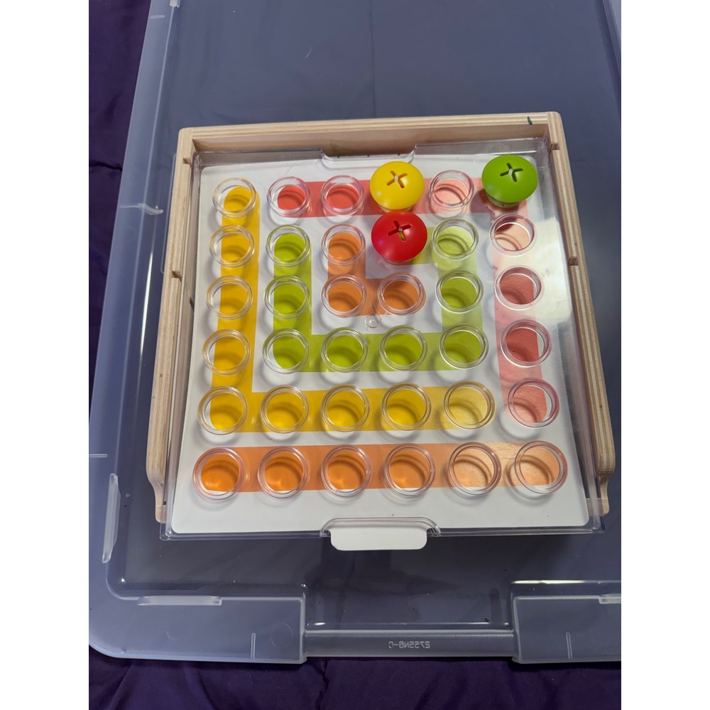 Lovevery Wooden Color Matching Peg Board Game Montessori Educational Toy